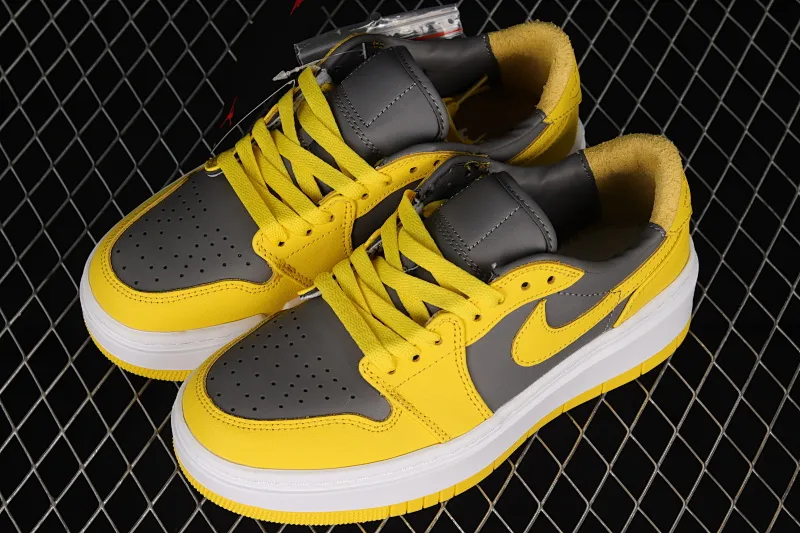 All categories Air Jordan Jordan series basketball shoes Air Jordan 1 Low Air Jordan 1 Elevate Low SE "Wolf Grey" Little AJ thick-soled retro basketball shoes DH7004-017